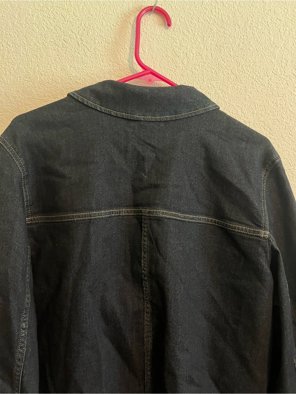 NWT Liz Claiborne Black Denim Jacket with Patch Pockets XXL - Picture 9 of 10